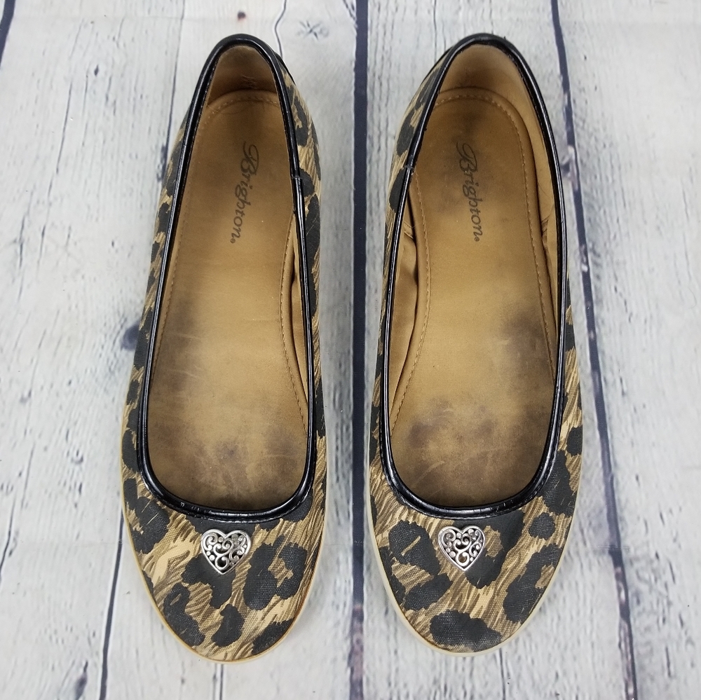 BRIGHTON | Spots animal print ballet flat shoes